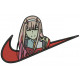 Swoosh Girl ZeroTwo Embroidery Design 4 Sizes