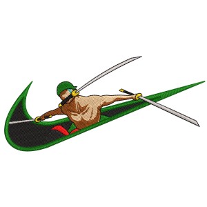 Roronoa Zoro Sword Embroidery Design 3 Sizes