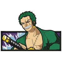 Zoro Sword Embroidery Design 3 Sizes