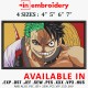 Zoro x Luffy Embroidery Design 4 Sizes