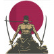 Zoro One Piece Red Moon Embroidery Design 4 Sizes