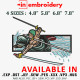 Swords Surf ZORO Embroidery Design 4 Sizes